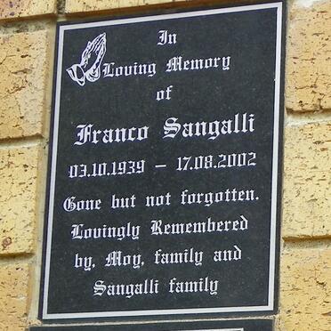 SANGALLI Franco 1939-2002