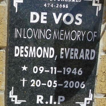 VOS Desmond Everard, de 1946-2006