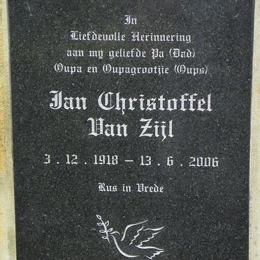 ZIJL Jan Christoffel, van 1918-2006