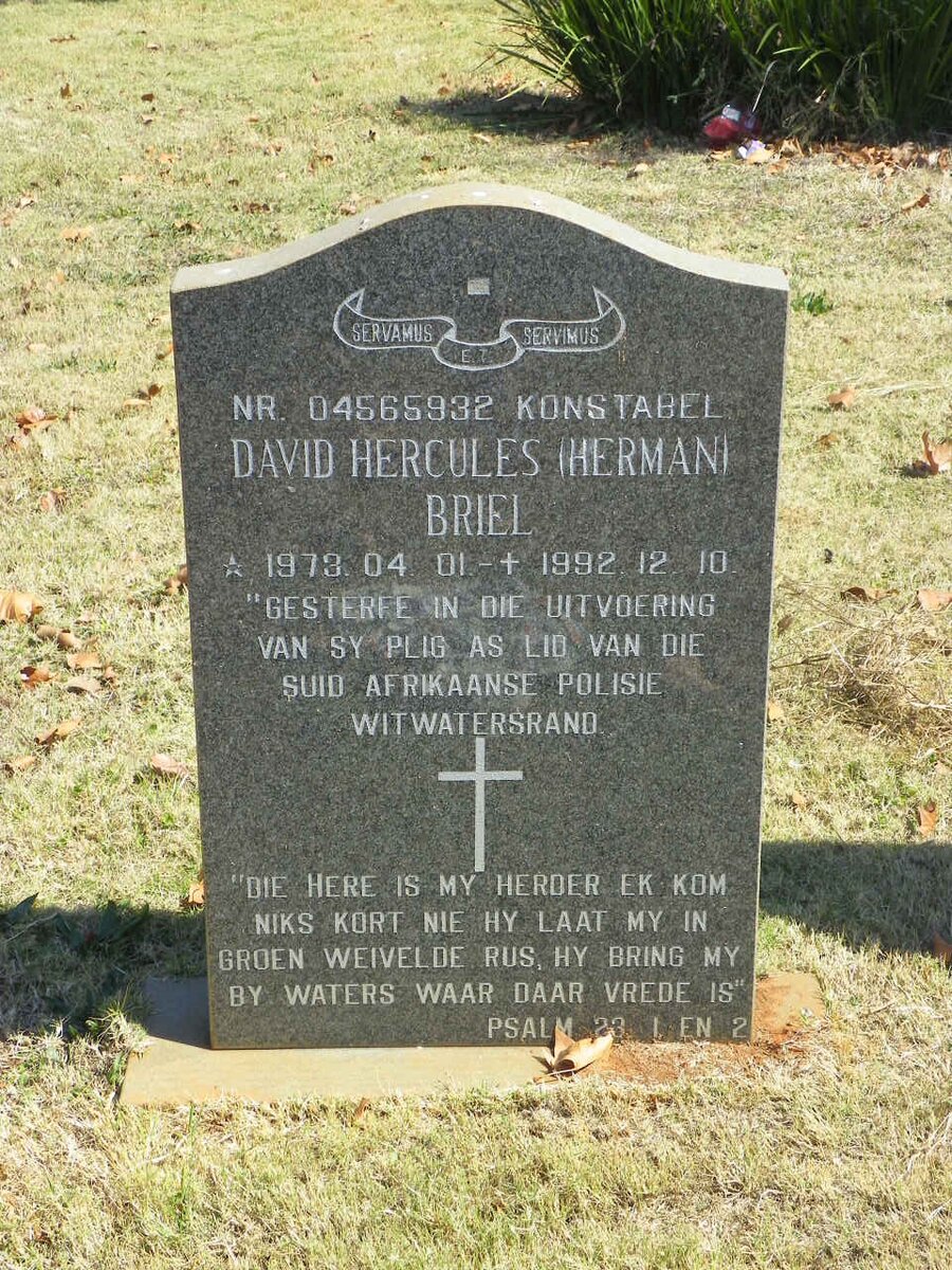 BRIEL David Hercules 1973-1992