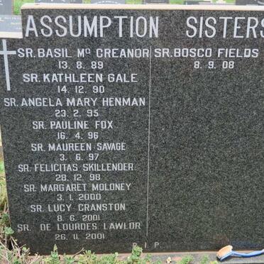 Assumption Sisters' Graves