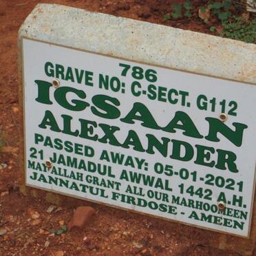 ALEXANDER Igsaan -2021