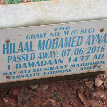 AYNAB Hilaal Mohamed -2016