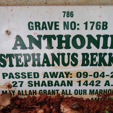 BEKKER Anthonie Stephanus -2021