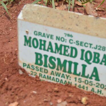 BISMILLA Mohamed Iqbal -2020