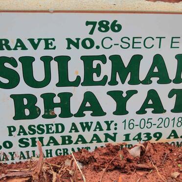 BHAYAT Suleman -2018