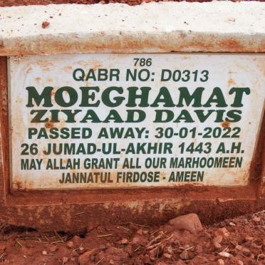 DAVIS Moeghamat Ziyaad -2022