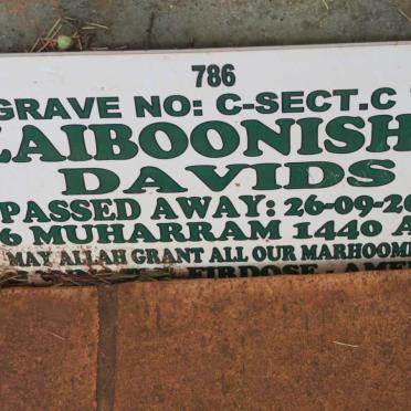 DAVIDS Zaiboonisha -2018