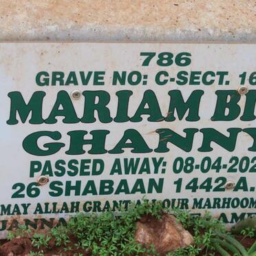 GHANNY Mariam Bibi -2021