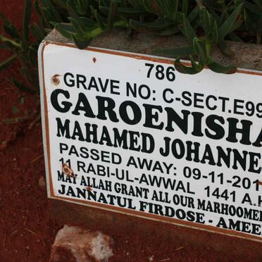 GAROENISHA Mahamed Johannes -2019