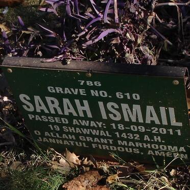 ISMAIL Sarah -2011