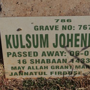 JOHENNESSE Kulsum -2012