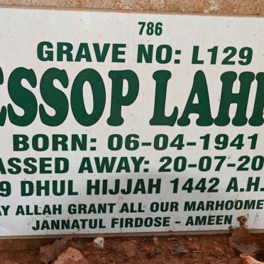 LAHRI Essop 1941-2021