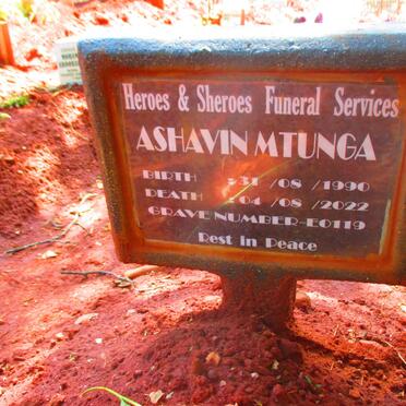 MTUNGA Ashavin 1990-2022