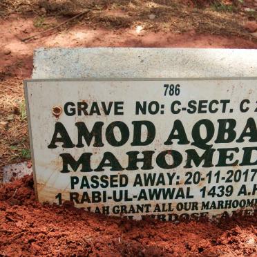 MAHOMED Amod Aqbal -2017