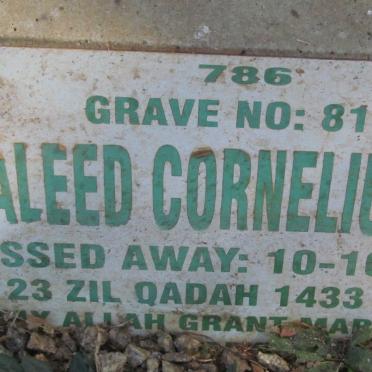 POP Waleed Cornelius -2012