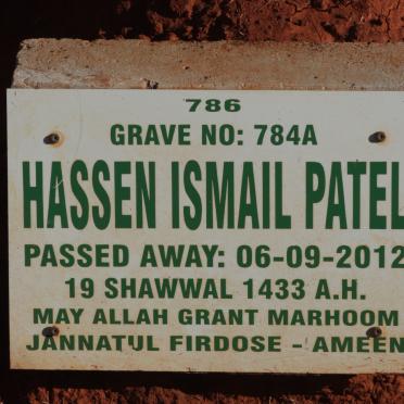 PATEL Hassen Ismail -2012