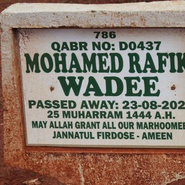 WADEE Mohamed Rafik -2022