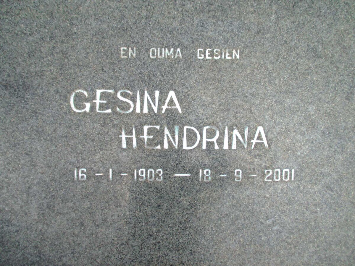 AAPKES Eltjo 1905-1982 &amp; Gesina Hendrina 1903-2001