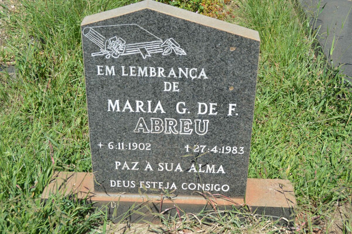 ABREU Maria G. De F. 1902-1983