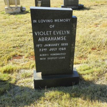 ABRAHAMSE Violet Evelyn 1898-1968