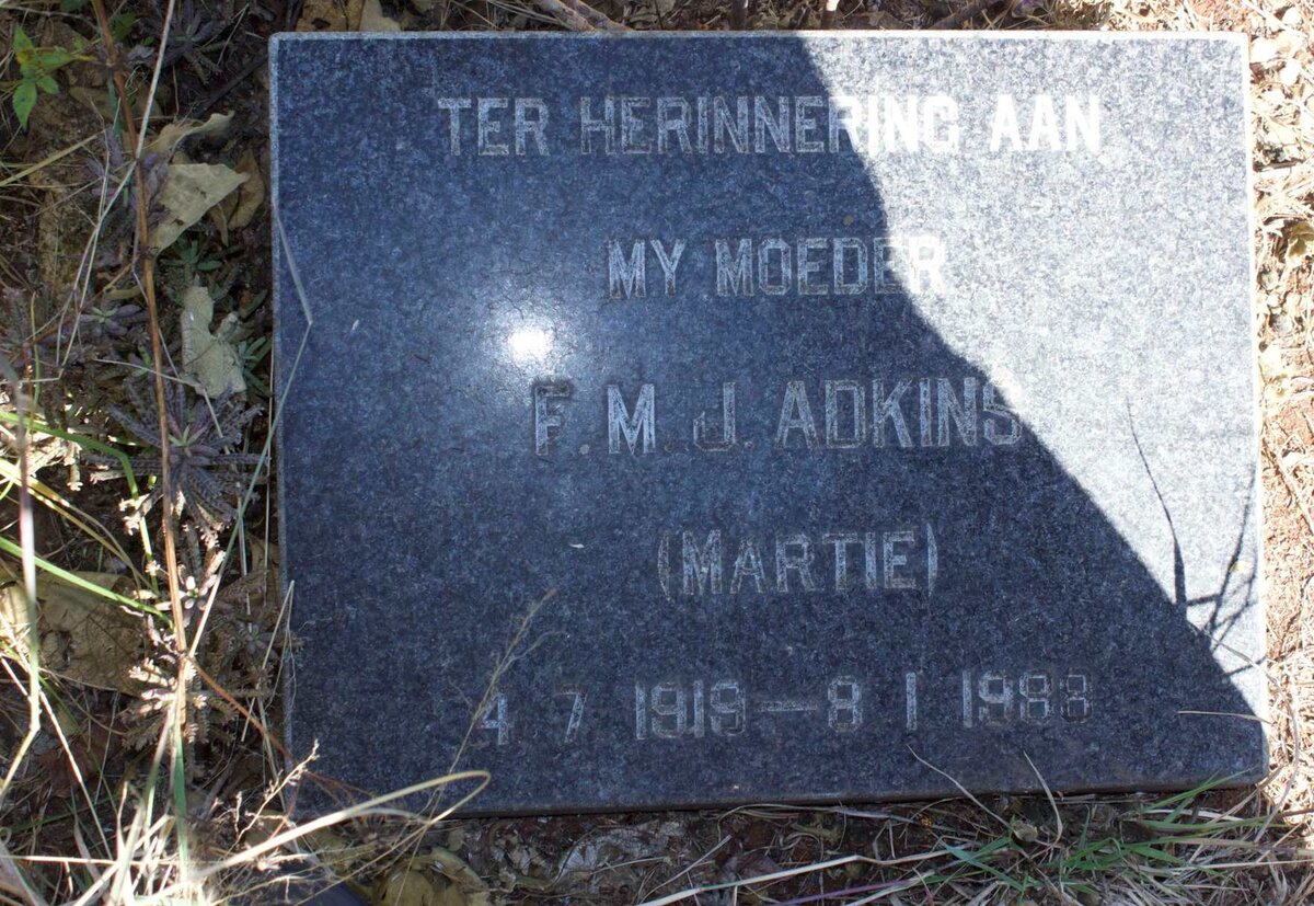 ADKINS F.M.J. 1919-1988
