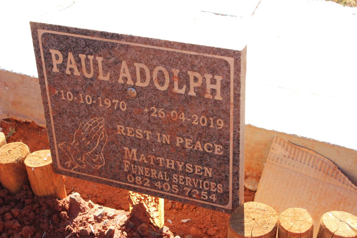 ADOLPH Paul 1970-2019