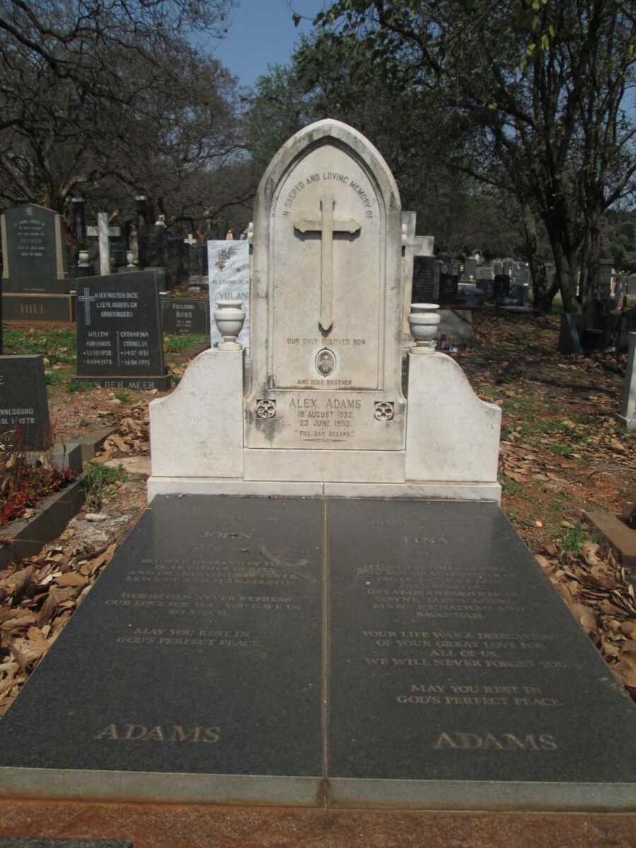 ADAMS John -19?? &amp; Tina -19?? :: ADAMS Alex. 1933-1953