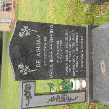 AGUIAR Vera Ines Ferreira, de 1914-1993