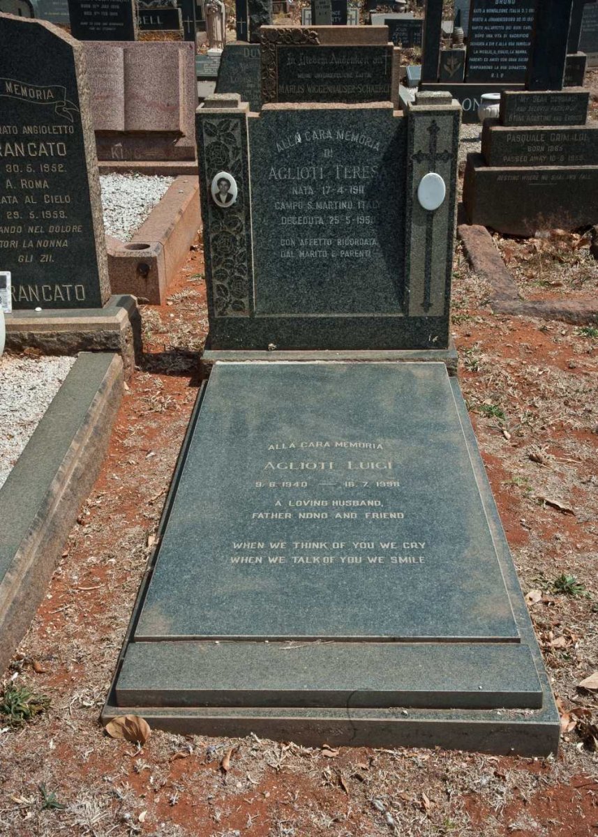 AGLIOTTI Teresa 1911-1958 :: AGLIOTTI Luigi 1940-1998