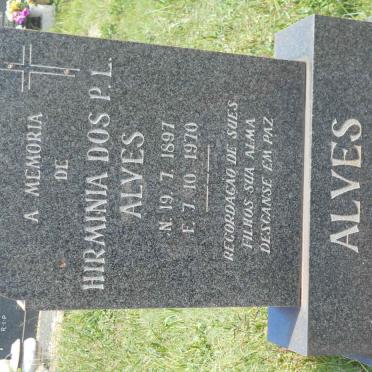 ALVES Hirminia Dos P.L. 1897-1970