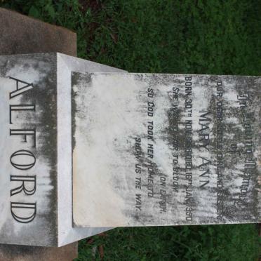 ALFORD Mary Ann 1939-1950
