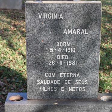 AMARAL Virginia 1910-1981