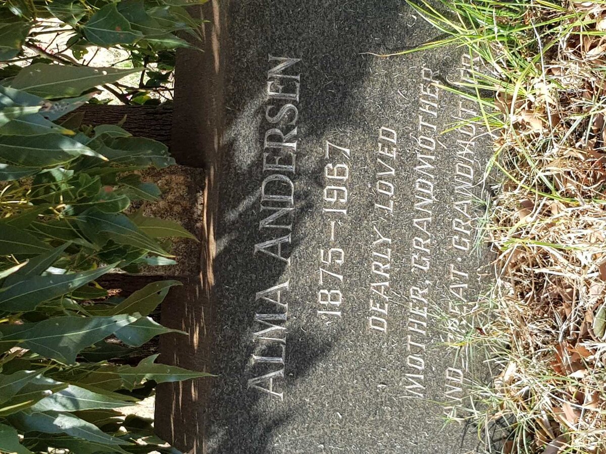 ANDERSEN Alma 1875-1967