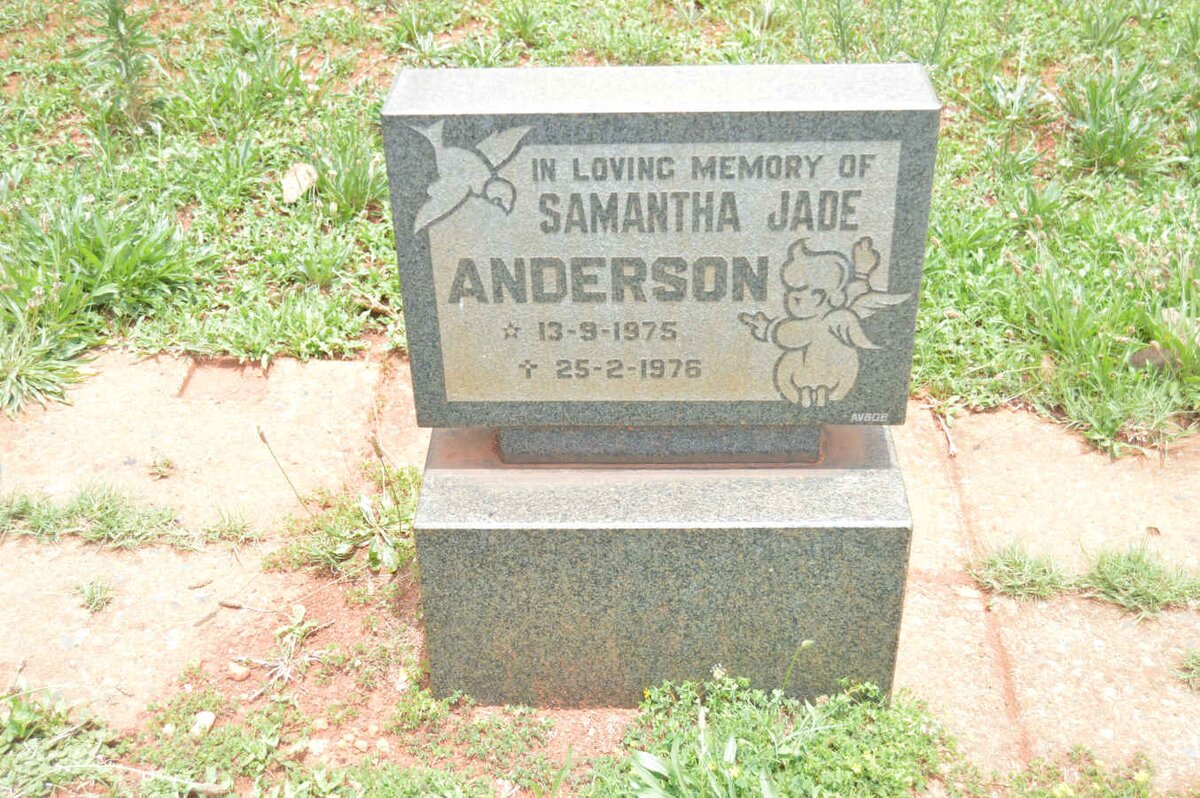ANDERSON Samantha Jade 1975-1976