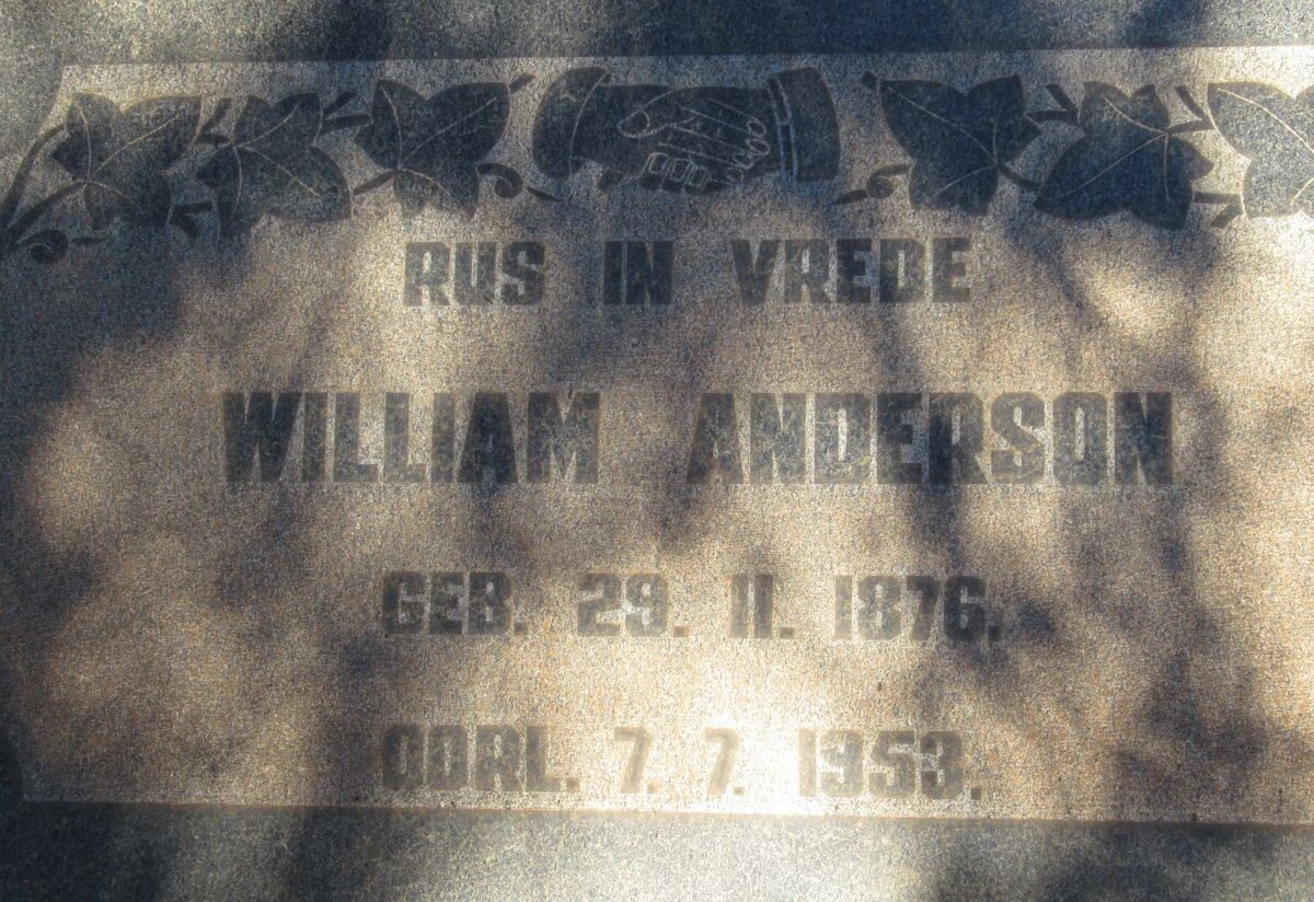 ANDERSON William 1876-1953