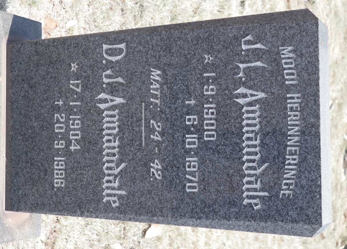 ANNANDALE J.L. 1900-1970 &amp; D.J. 1904-1986