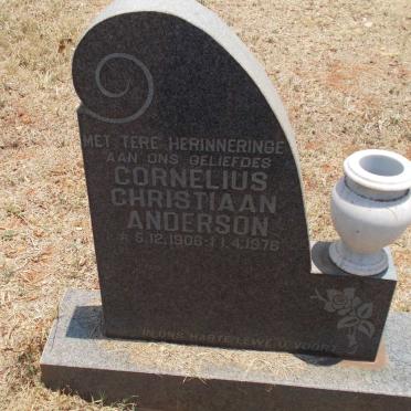 ANDERSON Cornelius Christiaan 1906-1976