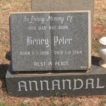 ANNANDALE Henry Peter 1896-1964