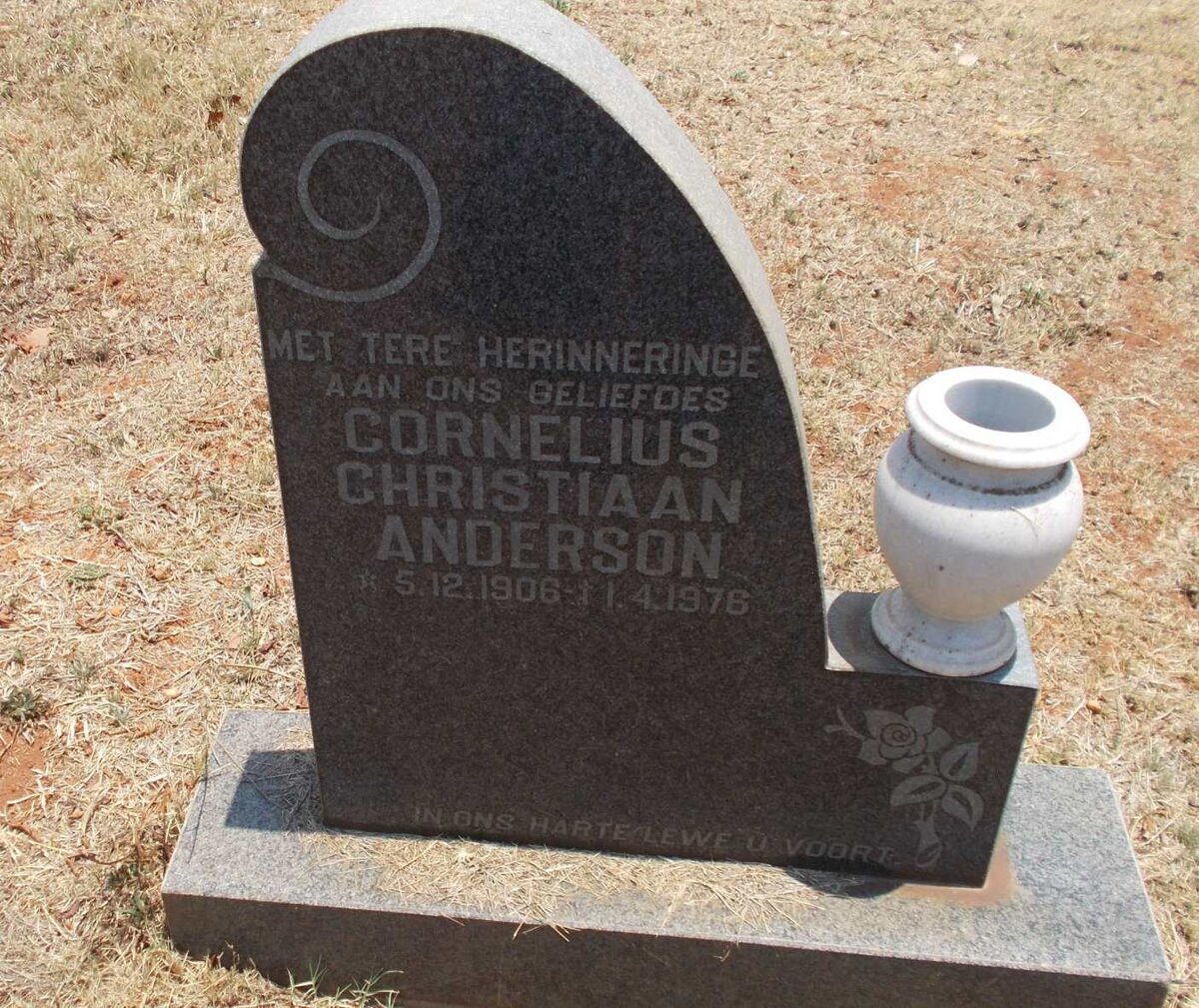 ANDERSON Cornelius Christiaan 1906-1976