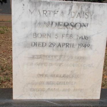 ANDERSON Martha Daisy 1908-1949