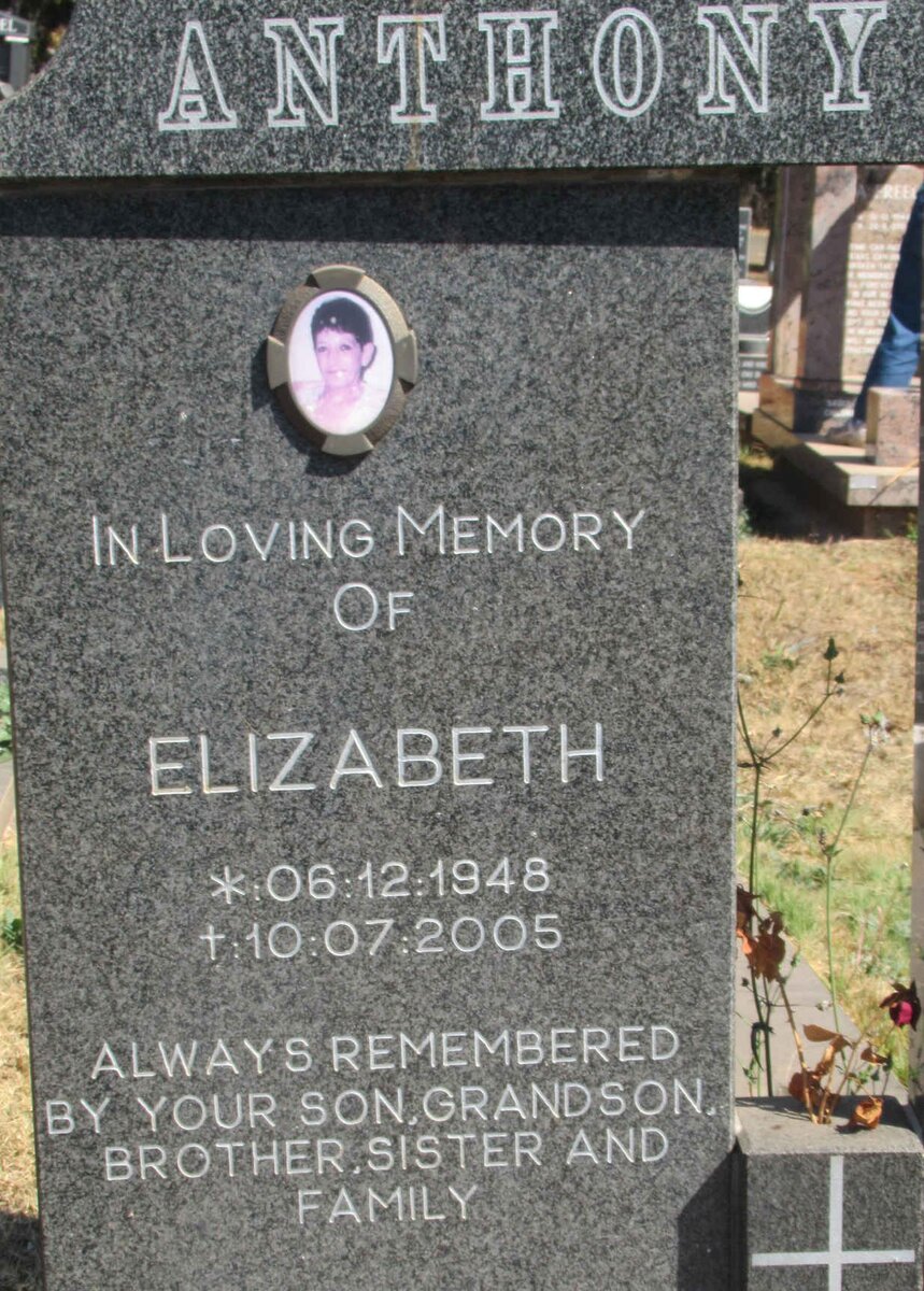 ANTHONY Elizabeth 1948-2005