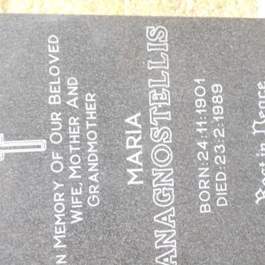 ANAGNOSTELLIS Maria 1901-1989