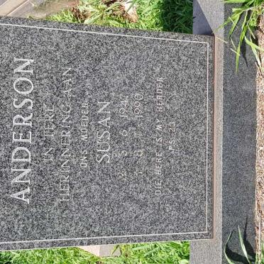 ANDERSON Susan 1947-1990