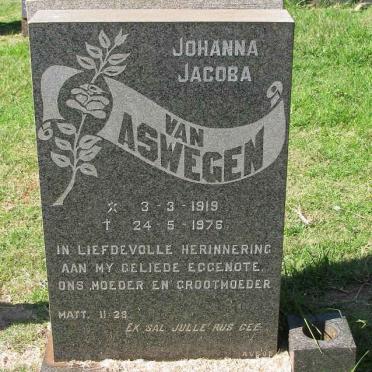ASWEGEN Johanna Jacoba, van 1919-1976