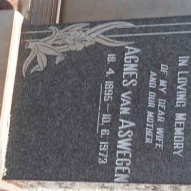 ASWEGEN Agnes, van 1895-1973