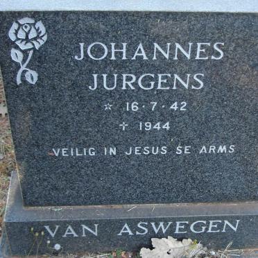 ASWEGEN Johannes Jurgens, van 1942-1944
