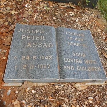 ASSAD Peter 1903-1973 &amp; Kate 1900-1970 :: ASSAD Joseph Peter 1943-1987