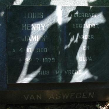 ASWEGEN Louis Henry James, van 1900-1979 :: VAN ASWEGEN Francois Petrus 1931-1996 