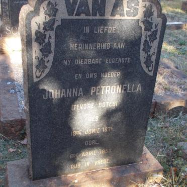 AS Johanna Petronella, van formerly BOTES 1874-1953